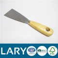 (8520) mirror polished professional paint scraper with wood handle